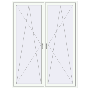 Купити Вікна 1500x2000 мм REHAU Brillant-Design Білий (RAL 9016) з двох сторін