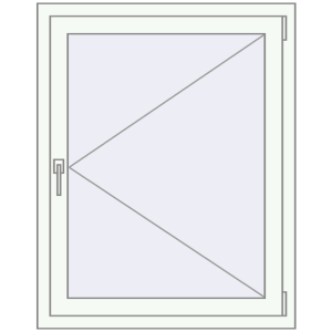 Купити Вікна 870x1100 мм REHAU SYNEGO MD Білий (RAL 9016) з двох сторін