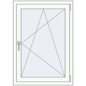 Купити Вікна 800x1100 мм REHAU SYNEGO MD Білий (RAL 9016) з двох сторін