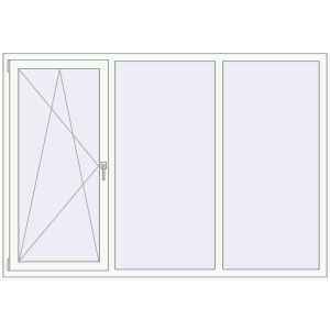 Купити Вікна 2100x1450 мм REHAU Euro 60 Білий (RAL 9016) з двох сторін