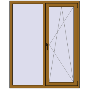 Купити Вікна 1200x1500 мм REHAU SYNEGO MD LIGHT_OAK з двох сторін