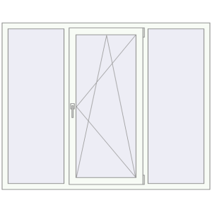 Купити Вікна 1750x1400 мм REHAU Euro 70 Білий (RAL 9016) з двох сторін