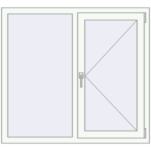 Купити Вікна 1200x1100 мм REHAU Euro 60 Білий (RAL 9016) з двох сторін