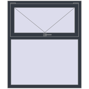 Купити Вікна 1100x1300 мм REHAU Euro 70 ANTHRACITE_GREY_STRUKTURAL з двох сторін