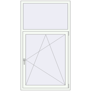 Купити Вікна 1000x1800 мм REHAU Euro 70 Білий (RAL 9016) з двох сторін
