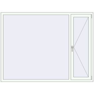 Купити Вікна 2000x1500 мм REHAU Euro 60 Білий (RAL 9016) з двох сторін