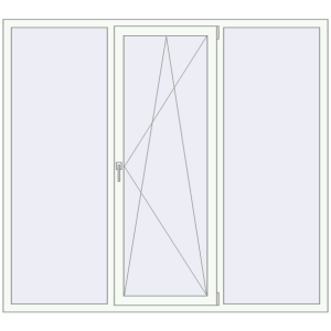 Купити Вікна 2000x1800 мм REHAU SYNEGO MD Білий (RAL 9016) з двох сторін