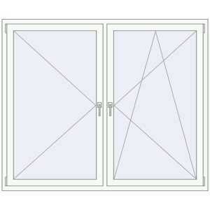Купити Вікна 1790x1485 мм REHAU Euro 70 Білий (RAL 9016) з двох сторін