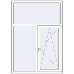 Купити Вікна 1300x1850 мм REHAU Euro 70 Білий (RAL 9016) з двох сторін