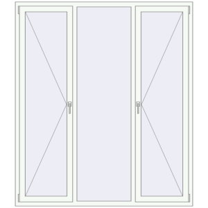 Купити Вікна 1800x2070 мм REHAU Brillant-Design Білий (RAL 9016) з двох сторін