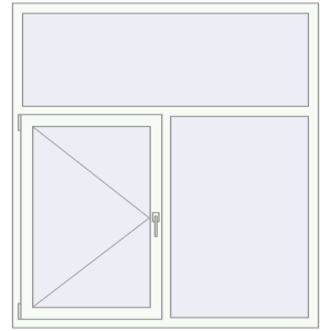 Купити Вікна 1510x1600 мм REHAU Brillant-Design Білий (RAL 9016) з двох сторін