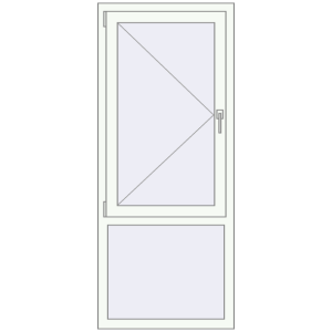Купити Вікна 700x1670 мм REHAU Euro 60 Білий (RAL 9016) з двох сторін