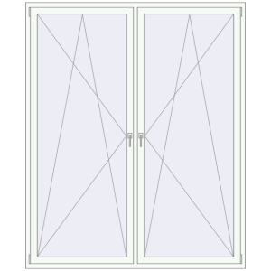 Купити Вікна 1900x2300 мм REHAU Euro 70 Білий (RAL 9016) з двох сторін