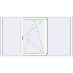 Купити Вікна 2100x1200 мм REHAU Euro 60 Білий (RAL 9016) з двох сторін