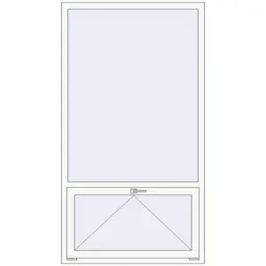 Купити Вікна 1100x2005 мм REHAU Euro 60 Білий (RAL 9016) з двох сторін