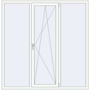 Купити Вікна 1800x1840 мм REHAU Euro 70 Білий (RAL 9016) з двох сторін