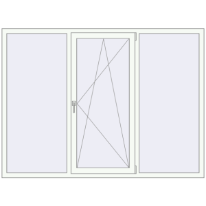 Купити Вікна 2060x1520 мм REHAU Euro 70 Білий (RAL 9016) з двох сторін