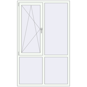 Купити Вікна 1220x1980 мм REHAU Euro 70