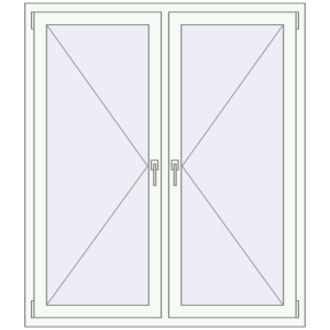 Купити Вікна 1300x1500 мм REHAU Euro 60 Білий (RAL 9016) з двох сторін