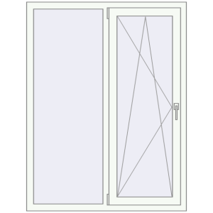 Купити Вікна 1150x1500 мм REHAU Euro 70 Білий (RAL 9016) з двох сторін