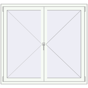 Купити Вікна 1400x1300 мм REHAU Euro 60 Білий (RAL 9016) з двох сторін