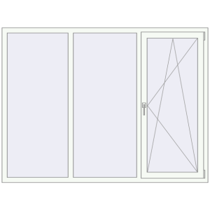 Купити Вікна 2000x1500 мм REHAU Euro 70 Білий (RAL 9016) з двох сторін