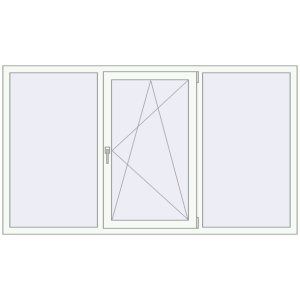 Купити Вікна 2100x1200 мм REHAU Euro 60 Білий (RAL 9016) з двох сторін