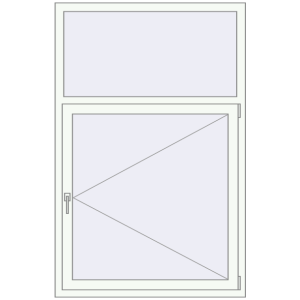 Купити Вікна 1100x1700 мм REHAU Brillant-Design Білий (RAL 9016) з двох сторін