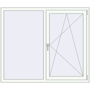 Купити Вікна 1500x1270 мм REHAU Euro 60 Білий (RAL 9016) з двох сторін