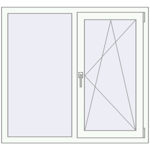 Купити Вікна 1200x1100 мм REHAU Euro 60 Білий (RAL 9016) з двох сторін