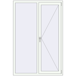 Купити Вікна 1200x1800 мм REHAU Euro 70 Білий (RAL 9016) з двох сторін