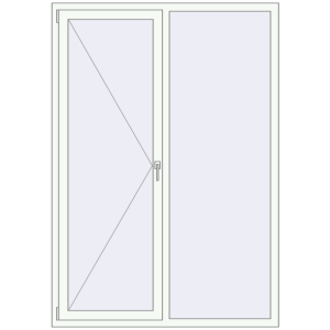 Купити Вікна 1400x2000 мм REHAU Brillant-Design Білий (RAL 9016) з двох сторін