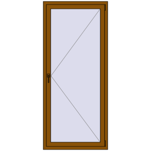 Купити Вікна 870x2000 мм REHAU Euro 60 GOLDEN OAK з двох сторін