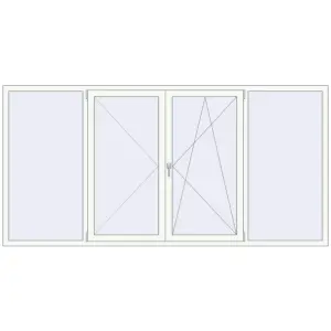 Купити Вікна 2905x1435 мм REHAU Euro 70 Білий (RAL 9016) з двох сторін