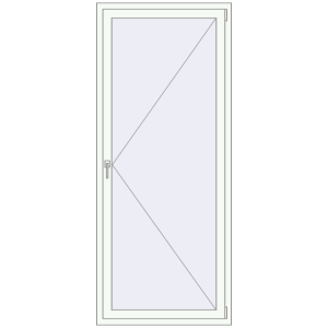 Купити Вікна 880x2200 мм REHAU Euro 70 Білий (RAL 9016) з двох сторін
