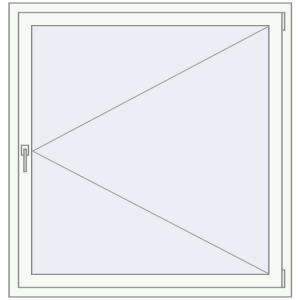 Купити Вікна 1250x1300 мм REHAU Euro 70 Білий (RAL 9016) з двох сторін