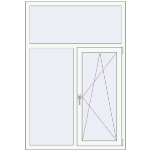 Купити Вікна 1150x1700 мм REHAU Euro 70 Білий (RAL 9016) з двох сторін