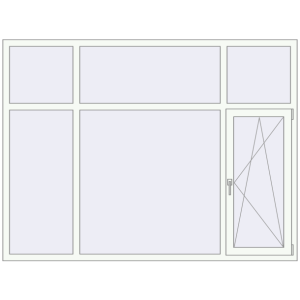 Купити Вікна 2200x1650 мм REHAU Euro 70 Білий (RAL 9016) з двох сторін