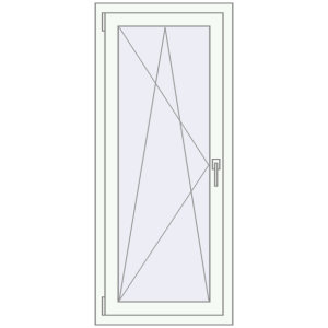 Купити Вікна 600x1400 мм REHAU Euro 70 Білий (RAL 9016) з двох сторін