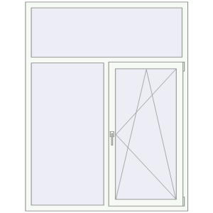 Купити Вікна 1400x1800 мм REHAU SYNEGO MD Білий (RAL 9016) з двох сторін
