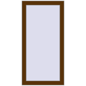 Купити Вікна 500x1000 мм REHAU Euro 70 WALNUT з двох сторін