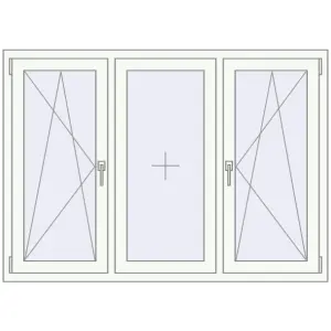 Купити Вікна 1575x1125 мм REHAU Euro 60 Білий (RAL 9016) з двох сторін
