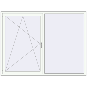 Купити Вікна 2000x1500 мм REHAU Euro 70 Білий (RAL 9016) з двох сторін