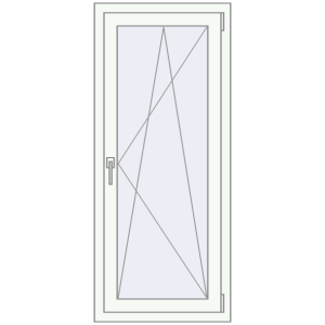 Купити Вікна 610x1440 мм REHAU Euro 70 Білий (RAL 9016) з двох сторін