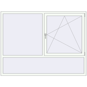 Купити Вікна 2000x1500 мм REHAU Brillant-Design Білий (RAL 9016) з двох сторін