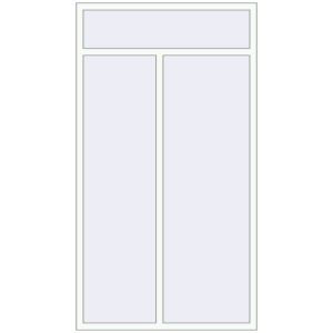 Купити Вікна 1300x2350 мм REHAU Euro 60 Білий (RAL 9016) з двох сторін