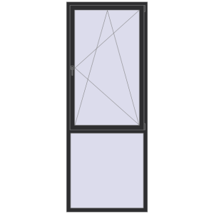 Купити Вікна 1000x2600 мм REHAU SYNEGO MD ANTHRACITE_GREY_GLATT з двох сторін