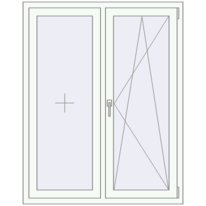 Купити Вікна 1150x1450 мм REHAU Euro 60 Білий (RAL 9016) з двох сторін