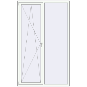 Купити Вікна 1400x2300 мм REHAU Euro 70 Білий (RAL 9016) з двох сторін