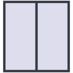 Купити Вікна 1400x1500 мм REHAU Euro 70 ANTHRACITE_GREY_STRUKTURAL з двох сторін